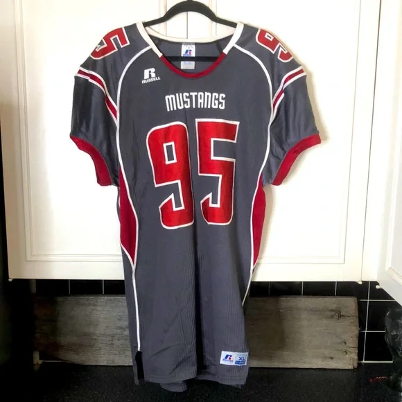 Russell Athletic | Dresses | Womens Football Jersey Dress Mustangs Size Xl  | Poshmark